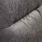Sedia da ufficio ergonomica in finta pelle scamosciata di ispirazione vintage con braccioli regolabili e girevole
