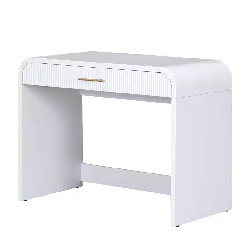 40W Tavolo da toeletta bianco con specchio LED Touch Screen e cassetto grande