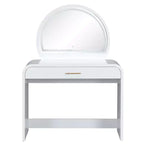 40W Tavolo da toeletta bianco con specchio LED Touch Screen e cassetto grande