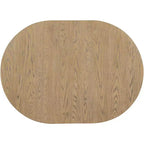 Tavolo da pranzo rotondo allungabile stile rustico con base a X e prolunga da 40 cm – 6 posti a sedere