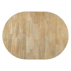 Tavolo da pranzo rotondo allungabile stile rustico con base a X e prolunga da 40 cm – 6 posti a sedere
