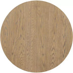 Tavolo da pranzo rotondo allungabile stile rustico con base a X e prolunga da 40 cm – 6 posti a sedere