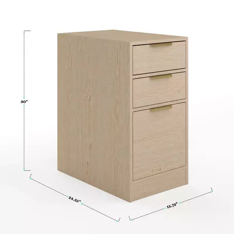 Scrivania modulare per ufficio con cassetto singolo e classificatore a 3 cassetti – Lettera/Legale
