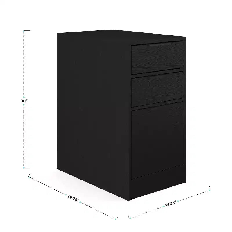 Scrivania modulare per ufficio con cassetto singolo e classificatore a 3 cassetti – Lettera/Legale