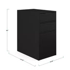 Scrivania modulare per ufficio con cassetto singolo e classificatore a 3 cassetti – Lettera/Legale