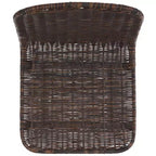 Set di 2 sgabelli da banco in rattan intrecciato con gambe in metallo nero – Altezza seduta 61 cm