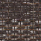 Set di 2 sgabelli da banco in rattan intrecciato con gambe in metallo nero – Altezza seduta 61 cm