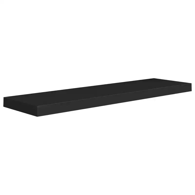 Mensola da Parete Fluttuante Nera da 89.9 cm – MDF a Nido d'Ape, Montaggio Invisibile, Capacità 10 kg