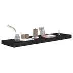 Mensola da Parete Fluttuante Nera da 89.9 cm – MDF a Nido d'Ape, Montaggio Invisibile, Capacità 10 kg