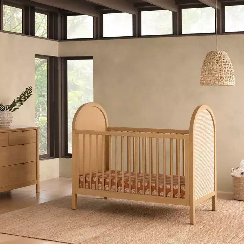 Culla convertibile 3-in-1 Boho Cane con kit di conversione per letto da bambino – GREENGUARD Gold