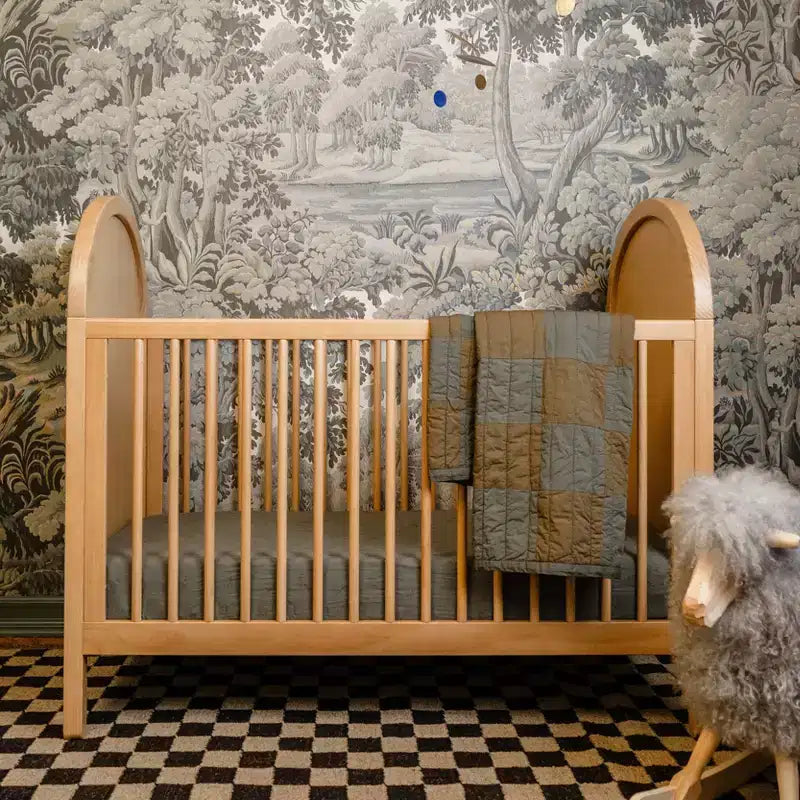 Culla convertibile 3-in-1 Boho Cane con kit di conversione per letto da bambino – GREENGUARD Gold