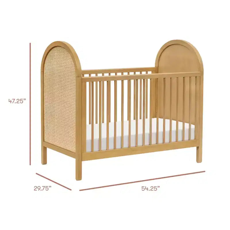 Culla convertibile 3-in-1 Boho Cane con kit di conversione per letto da bambino – GREENGUARD Gold
