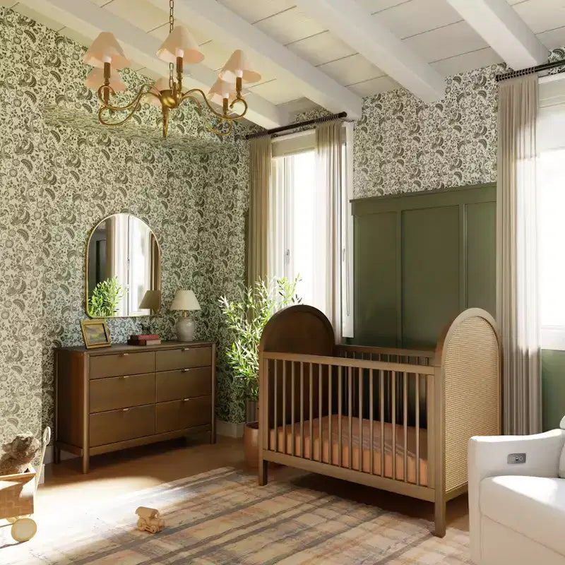 Culla convertibile 3-in-1 Boho Cane con kit di conversione per letto da bambino – GREENGUARD Gold