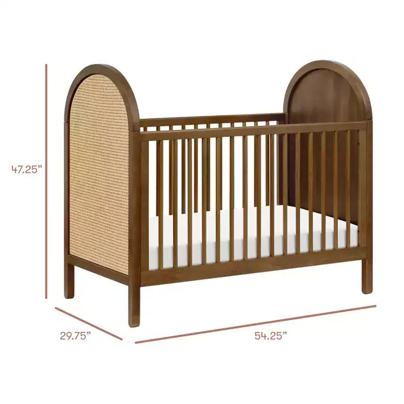 Culla convertibile 3-in-1 Boho Cane con kit di conversione per letto da bambino – GREENGUARD Gold