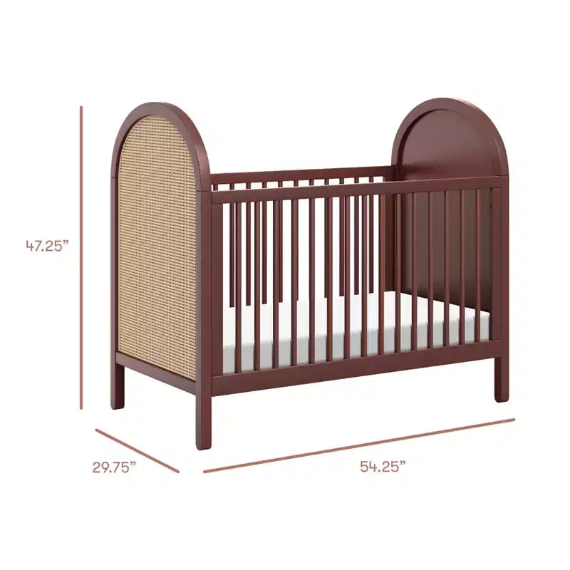 Culla convertibile 3-in-1 Boho Cane con kit di conversione per letto da bambino – GREENGUARD Gold