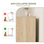 Comò in rattan a 7 cassetti, larghezza 55", con maniglie in metallo e base in legno – Camera da letto e soggiorno