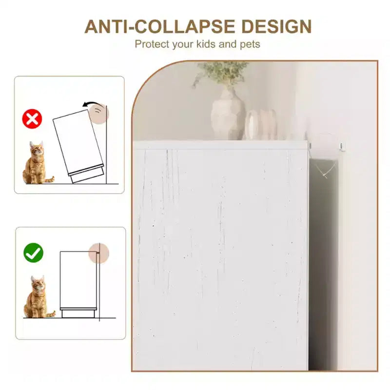Comò in rattan a 7 cassetti, larghezza 55", con maniglie in metallo e base in legno – Camera da letto e soggiorno
