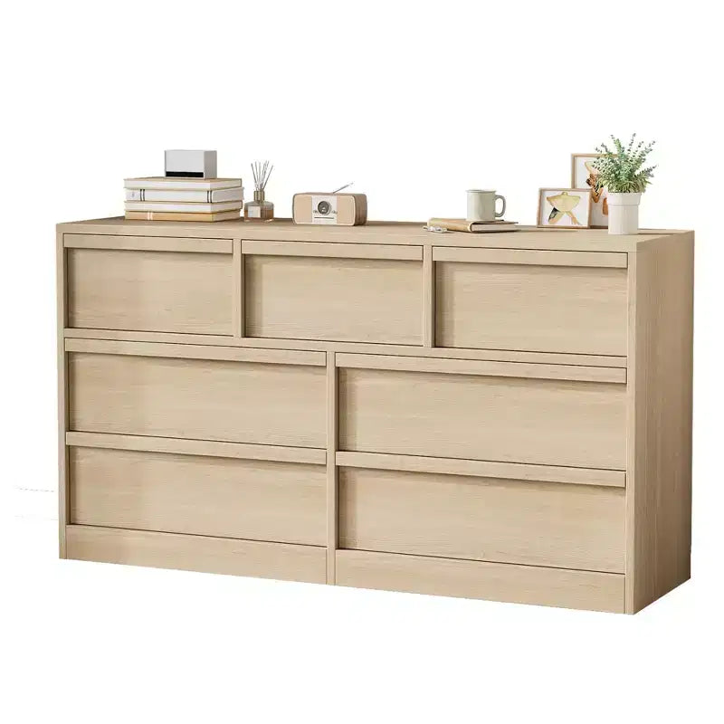 Cassettiera/credenza scandinava a 6 cassetti in legno con piano spazioso – 137 cm di larghezza
