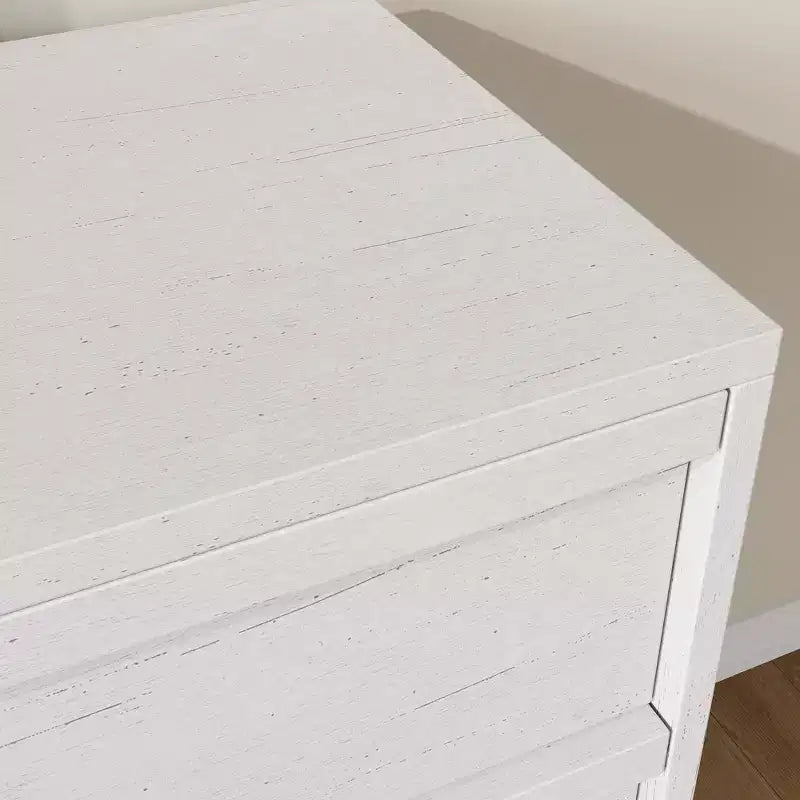 Cassettiera/credenza scandinava a 6 cassetti in legno con piano spazioso – 137 cm di larghezza