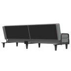 Divanetto letto convertibile con schienale e braccioli regolabili – Rivestimento in tessuto