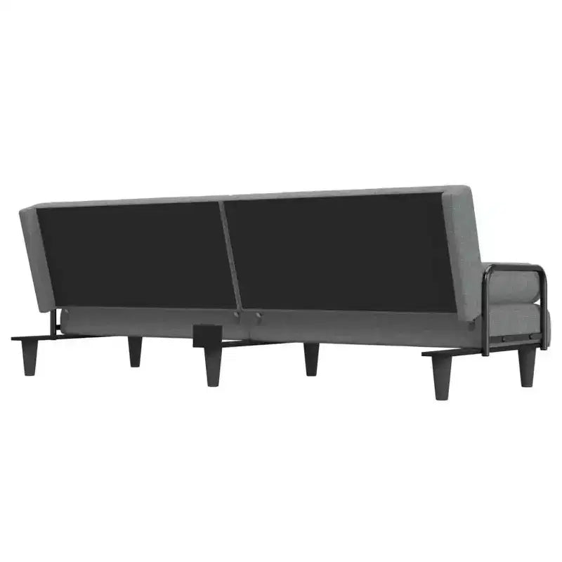 Divanetto letto convertibile con schienale e braccioli regolabili – Rivestimento in tessuto