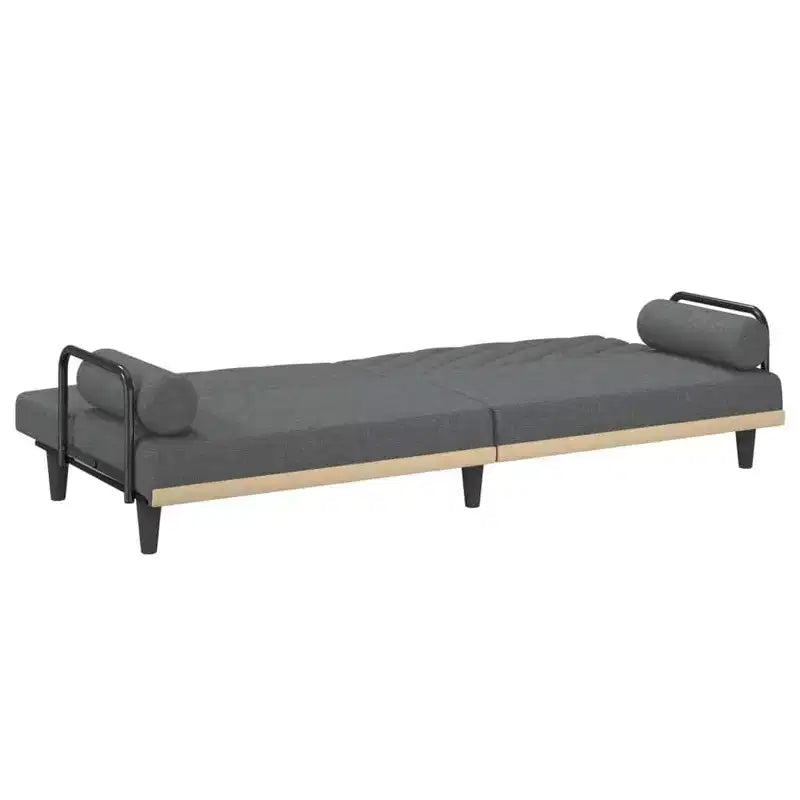 Divanetto letto convertibile con schienale e braccioli regolabili – Rivestimento in tessuto