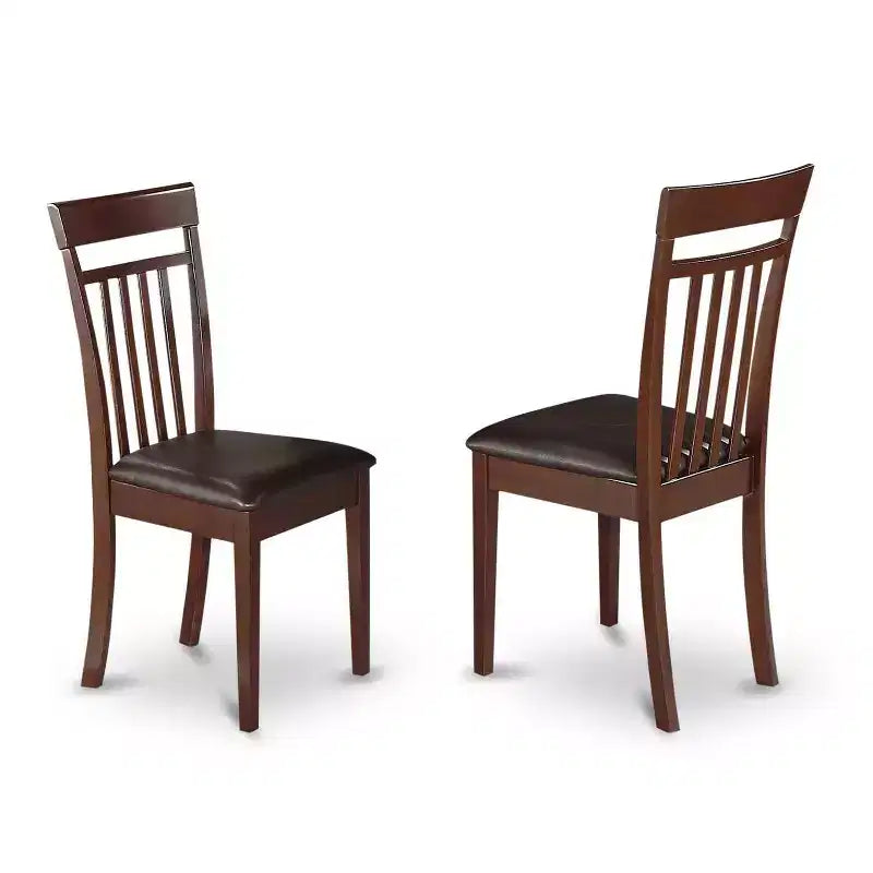 Set da pranzo in legno massello di mogano da 5 pezzi – 4 posti a sedere