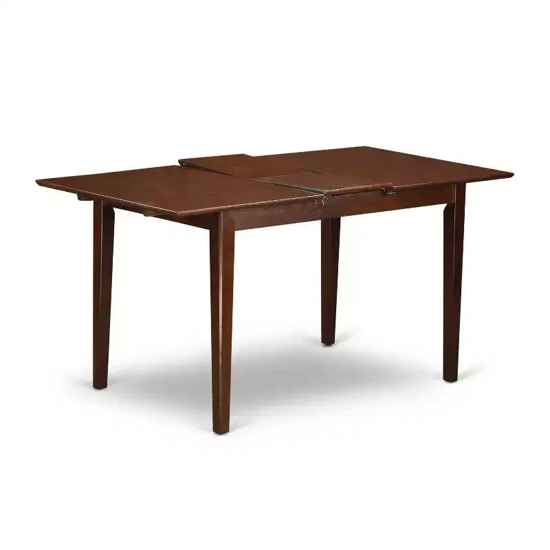 Set da Pranzo Rettangolare Stile Country Francese da 3 Pezzi con Prolunga a Farfalla – Tavolo da 48/60" e 2 Sedie