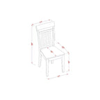 Set da pranzo cappuccino in legno massello rotondo 3 pezzi con 2 sedie – Base a piedistallo