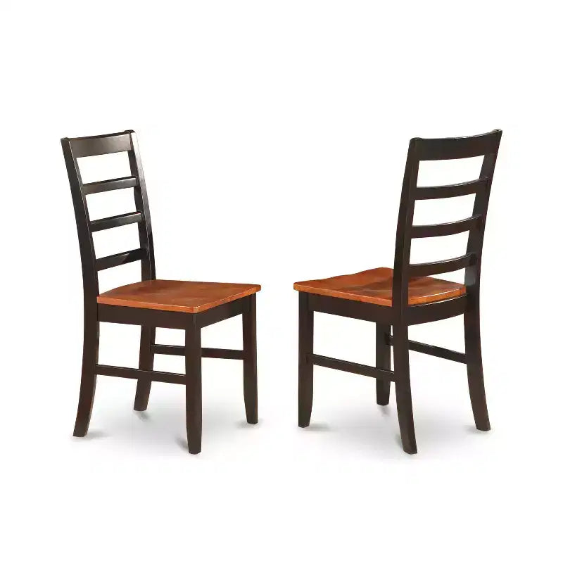 Set da 5 pezzi tavolo da pranzo rotondo e sedie Gothic – Dinette con finitura nera