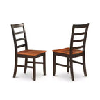 Set da 5 pezzi tavolo da pranzo rotondo e sedie Gothic – Dinette con finitura nera