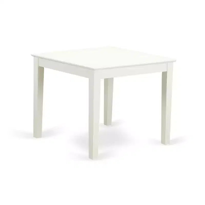 Set Sala da Pranzo Quadrato da 3 Pezzi – Tavolo Rosa Flamingo da 36" e 2 Sedie Parsons in Pelle PU