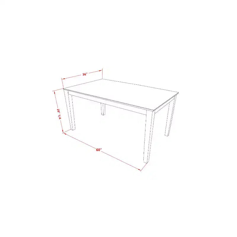 Set da Pranzo di 7 Pezzi in Legno Massello Lino Bianco con 6 Sedie