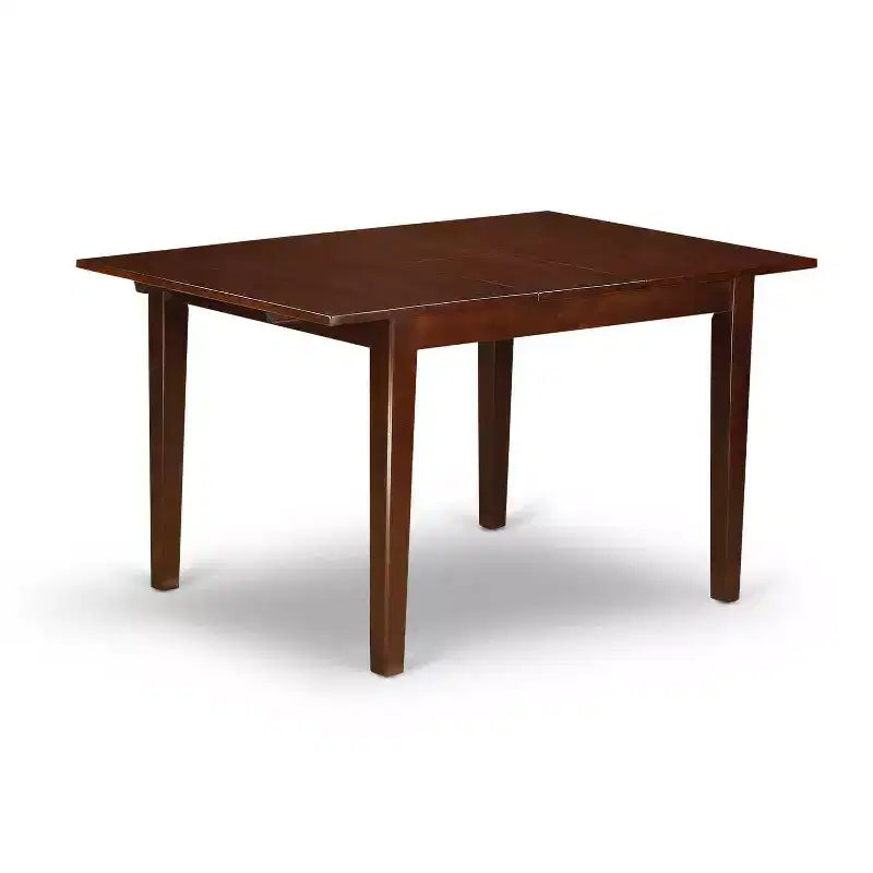 Set da pranzo rettangolare in mogano massello da 5 pezzi – 4 posti a sedere