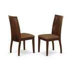 Set da pranzo rettangolare in mogano massello da 5 pezzi – 4 posti a sedere
