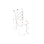 Set di tavolo e sedie da pranzo rustico per 4 persone – Dinette da cucina marrone sella