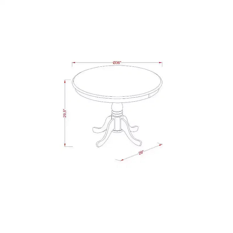 Set da Pranzo Rotondo 5 Pezzi – Finitura Quercia Rustica e Sedie in Lino Cachi Scuro, 4 Posti