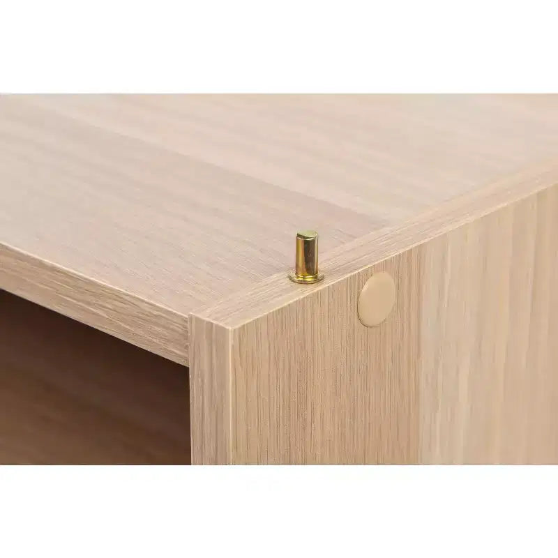 Contenitore portaoggetti modulare impilabile in legno con ripiano regolabile – Organizer da scrivania impilabile